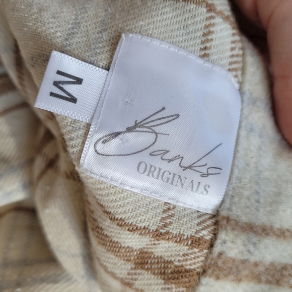 Plaid button up long Shacket jacket - Picture 8 of 9